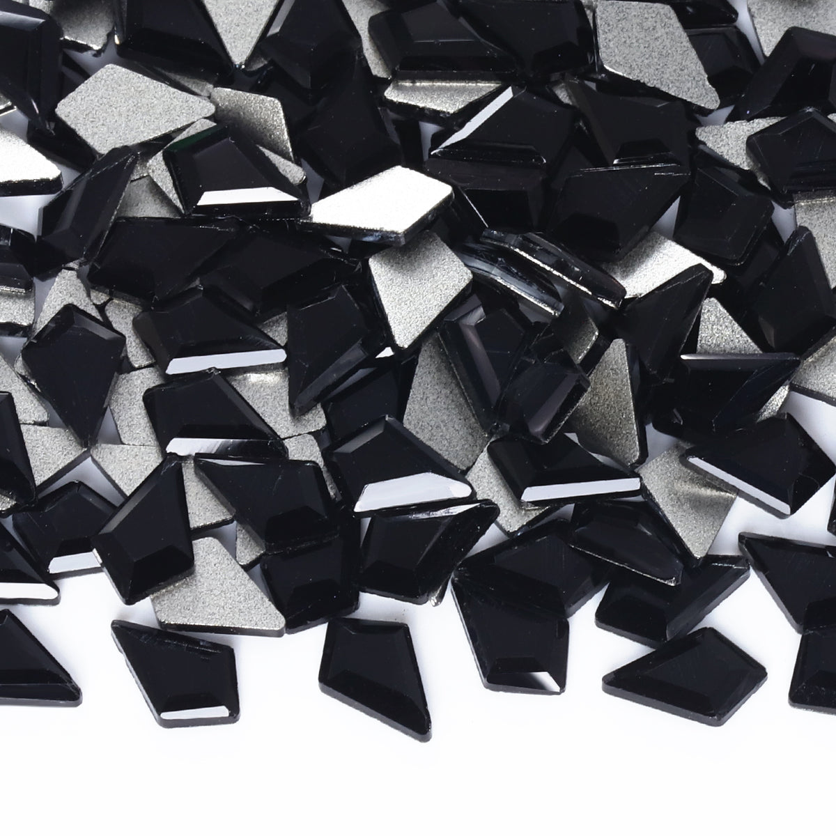 Arrow Shape Black Flat Back Fancy Rhinestones