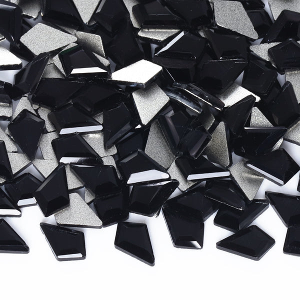 Arrow Shape Black Flat Back Fancy Rhinestones