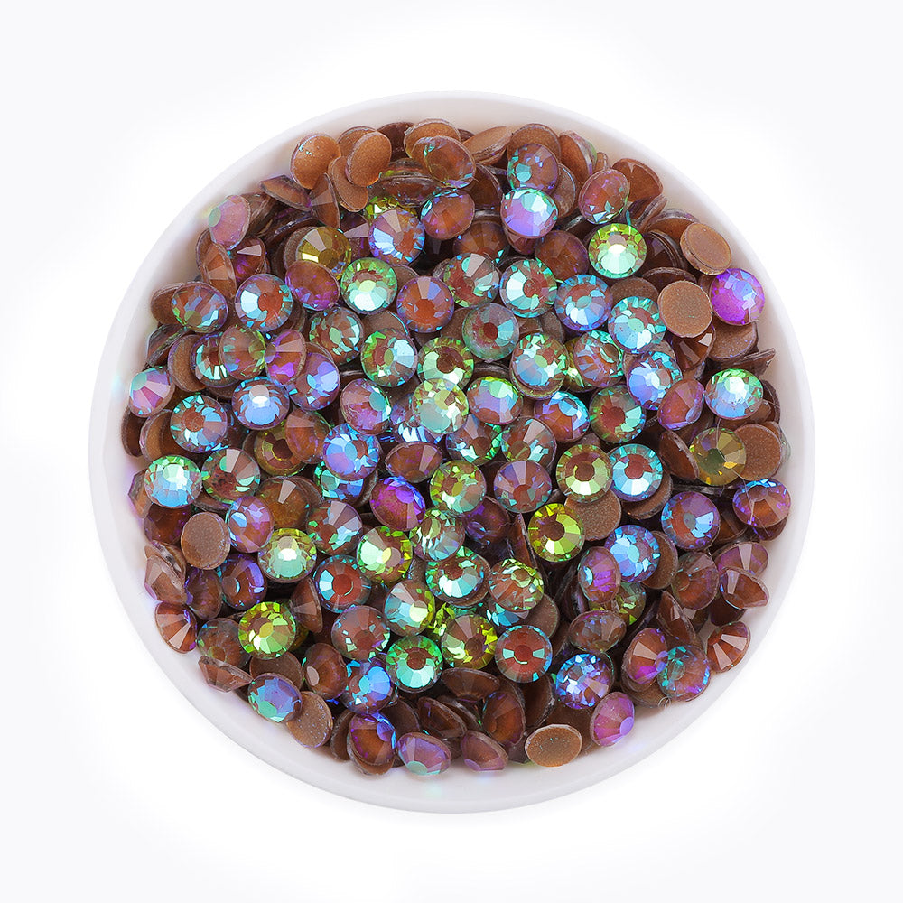 Mocha Shimmer Coffee Glass Flat Back Rhinestones Secondary image