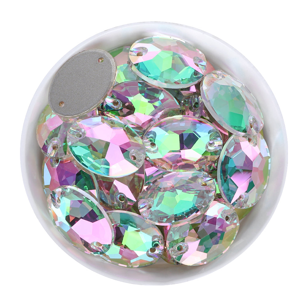 Crystal Phantom Ovale Forme en verre de haute qualité Riche Image principale du produit