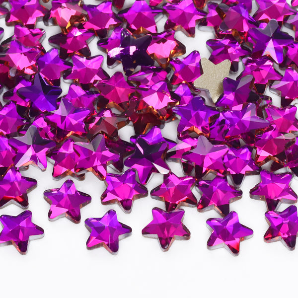 Star Shape Purple Volcano Flat Back Fancy Rhinestones WholesaleRhinestone