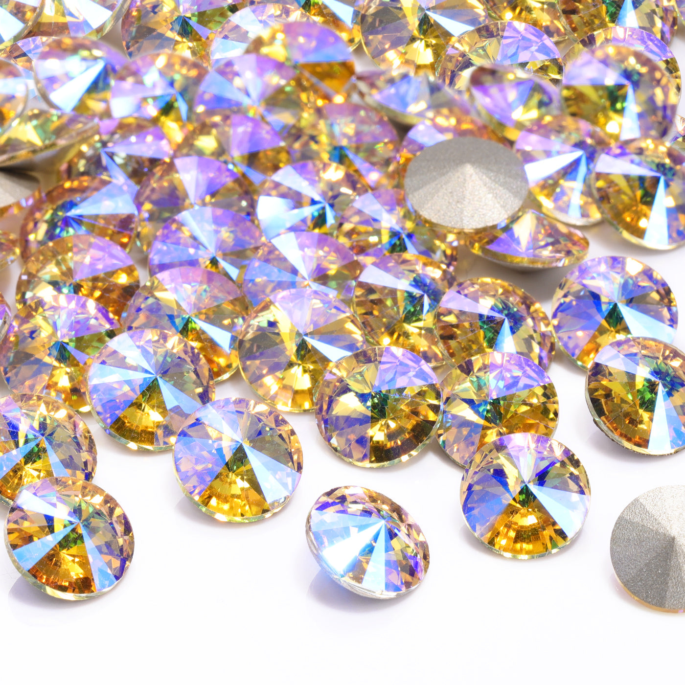 Paradise Shine Rivoli Shape Glass de alta calidad Rhinestones elegantes Imagen secundaria del producto