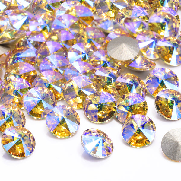 Paradise Shine Rivoli Shape High Quality Glass Pointed Back Fancy Rhinestones WholesaleRhinestone