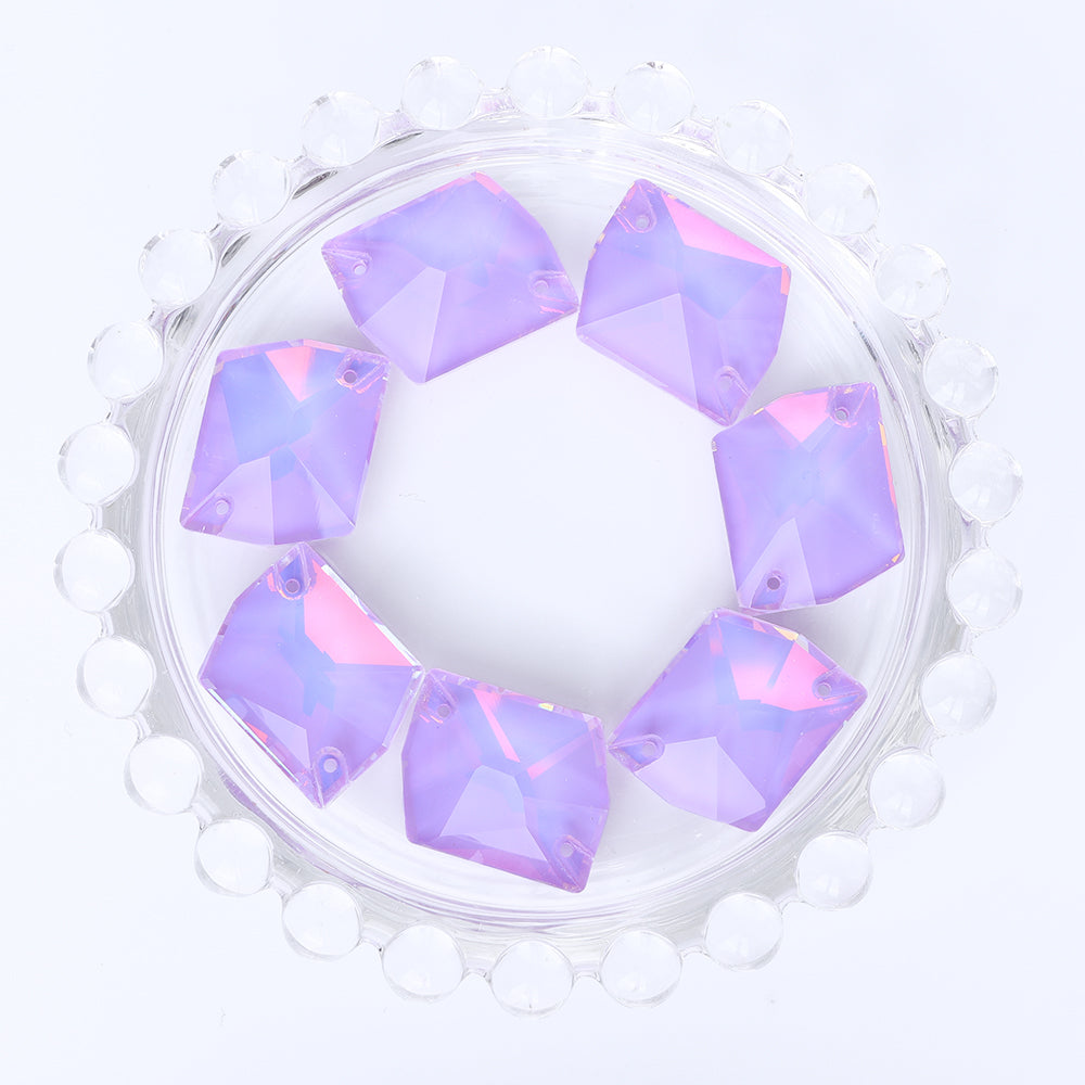 Lavender AM Cosmic Shape High Quality Glass Sew-on Rhinestones WholesaleRhinestone