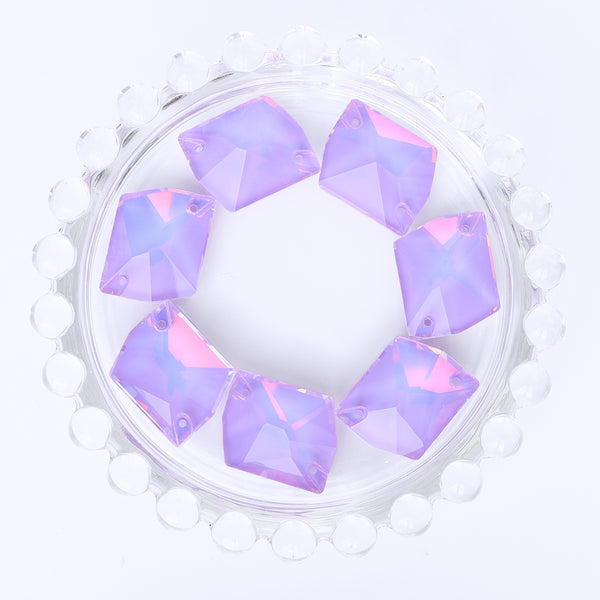 Lavender AM Cosmic Shape High Quality Glass Sew-on Rhinestones WholesaleRhinestone