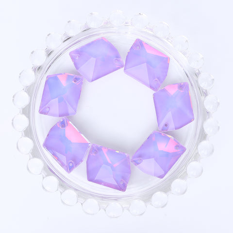 Lavender AM Cosmic Shape High Quality Glass Sew-on Rhinestones