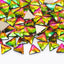 Triangle Shape Rainbow Flat Back Fancy Rhinestones WholesaleRhinestone