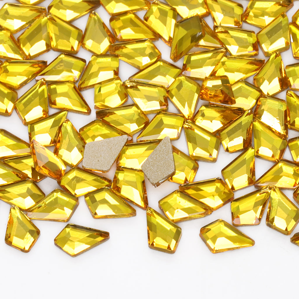 Arrow Shape Citrine Flat Back Fancy Rhinestones WholesaleRhinestone