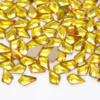 Arrow Shape Citrine Flat Back Fancy Rhinestones WholesaleRhinestone