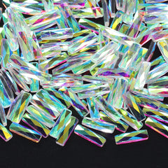 Oval form krystal ab unfoiled flad back fancy rhinestones