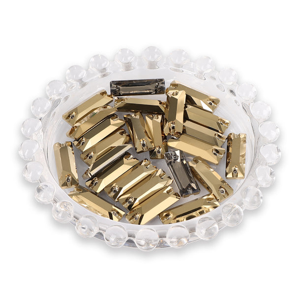 Dorado Cosmic Baguette Shape High Quality Glass Sew-on Rhinestones WholesaleRhinestone