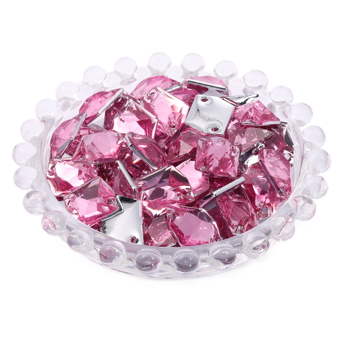 Cosmic Pink Resin Sew-on Rhinestones For Dance Costume WholesaleRhinestone