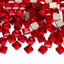 Square Shape Siam Flat Back Fancy Rhinestones WholesaleRhinestone