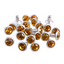 100 Sets Topaz Glass Rhinestone Rivets for Leather Craft DIY Making WholesaleRhinestone