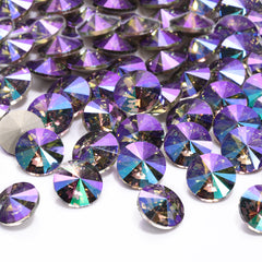 Ghost Light Rivoli Shape High Quality Glass Pointed Back Fancy Rhinestones