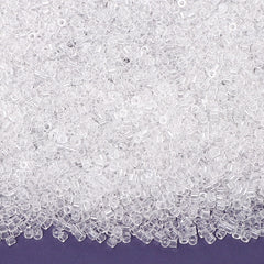 Transparent Color Hight Quality Glass Cylinder Seed Beads 1.6 MM Size BS1001