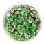 Apple Green Hexagon kaleidoscope Shape Glass Pointed Back Fancy Rhinestones WholesaleRhinestone