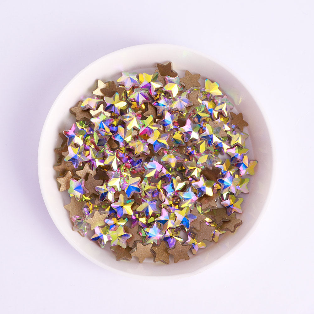 Star Shape Crystal AB Flat Back Fancy Rhinestones WholesaleRhinestone 메인 이미지