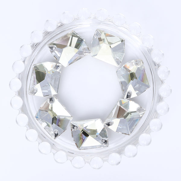 Silver Shade Cosmic Shape High Quality Glass Sew-on Rhinestones WholesaleRhinestone