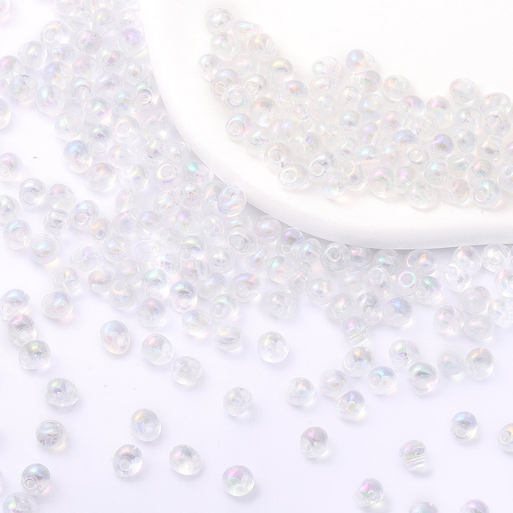Various Colors Transparent AB Drop Shape Glass Seed Beads WholesaleRhinestone