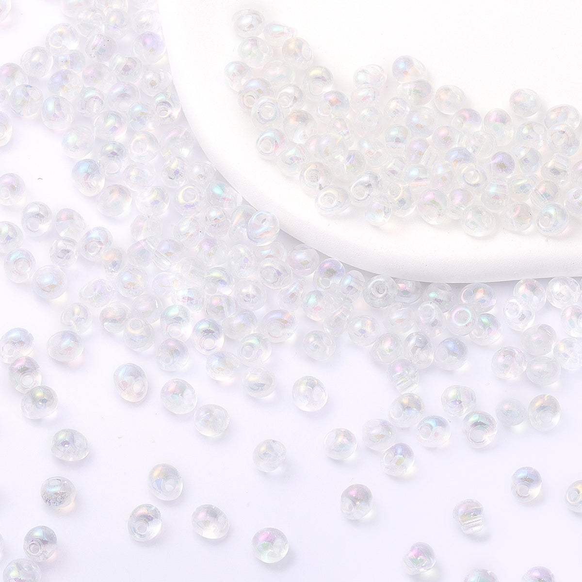 Various Colors Transparent AB Drop Shape Glass Seed Beads