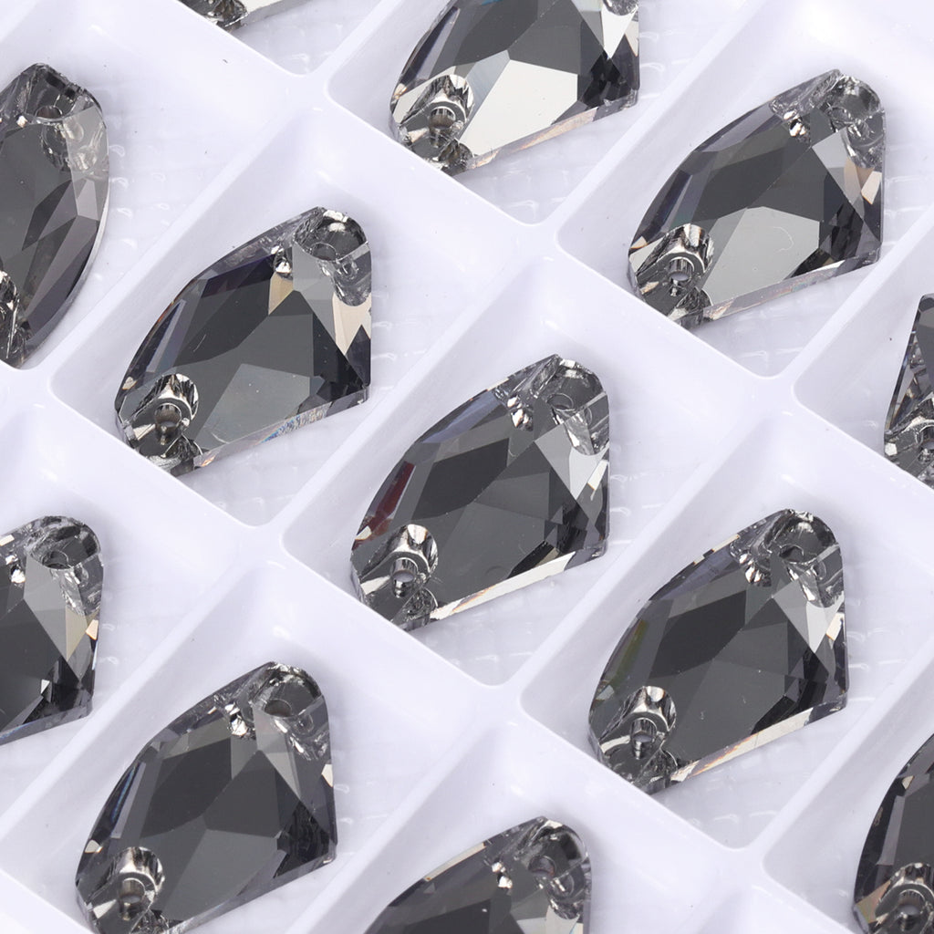 Black Diamond Galactic Shape High Quality Glass Sew-on Rhinestones WholesaleRhinestone
