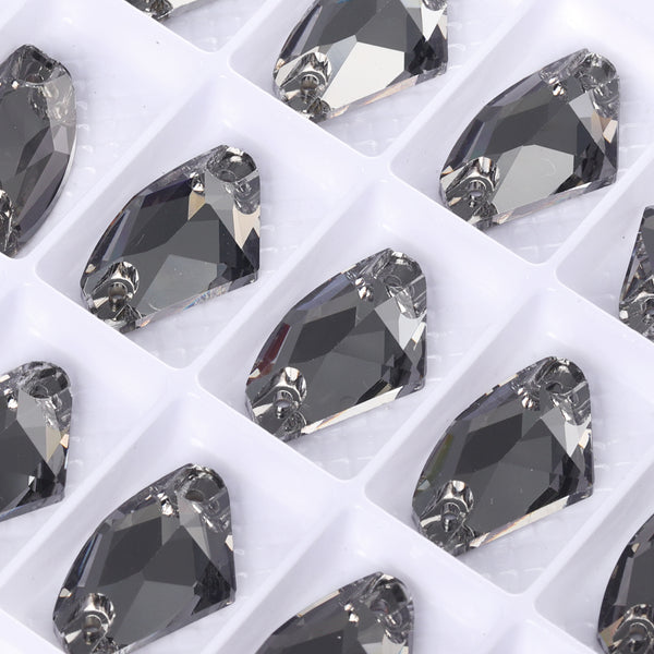 Black Diamond Galactic Shape High Quality Glass Sew-on Rhinestones WholesaleRhinestone
