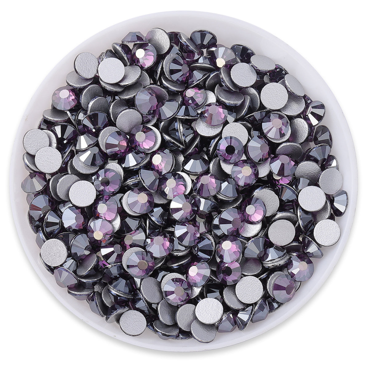 Star Tanzanite Glass FlatBack Rhinestones Silver Back WholesaleRhinestone Main image