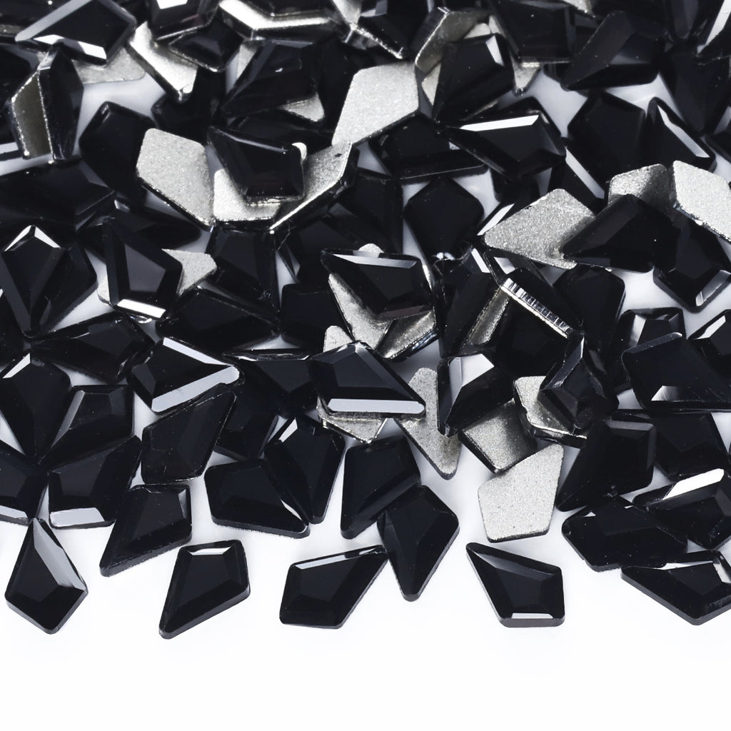 Arrow Shape Black Flat Back Fancy Rhinestones