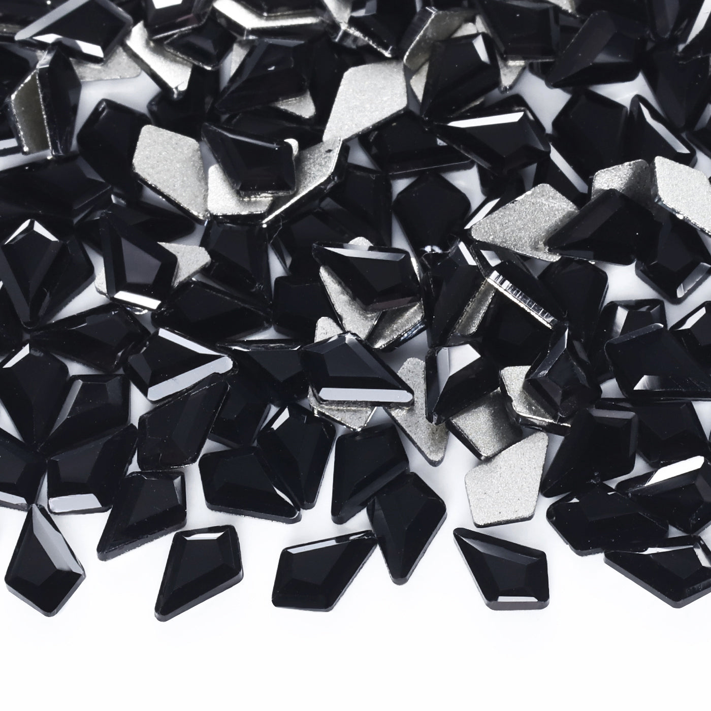 Arrow Shape Black Flat Back Fancy Rhinestones