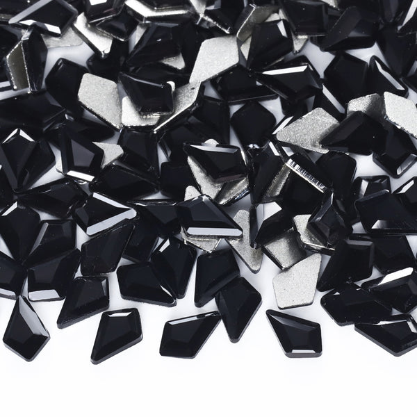 Arrow Shape Black Flat Back Fancy Rhinestones