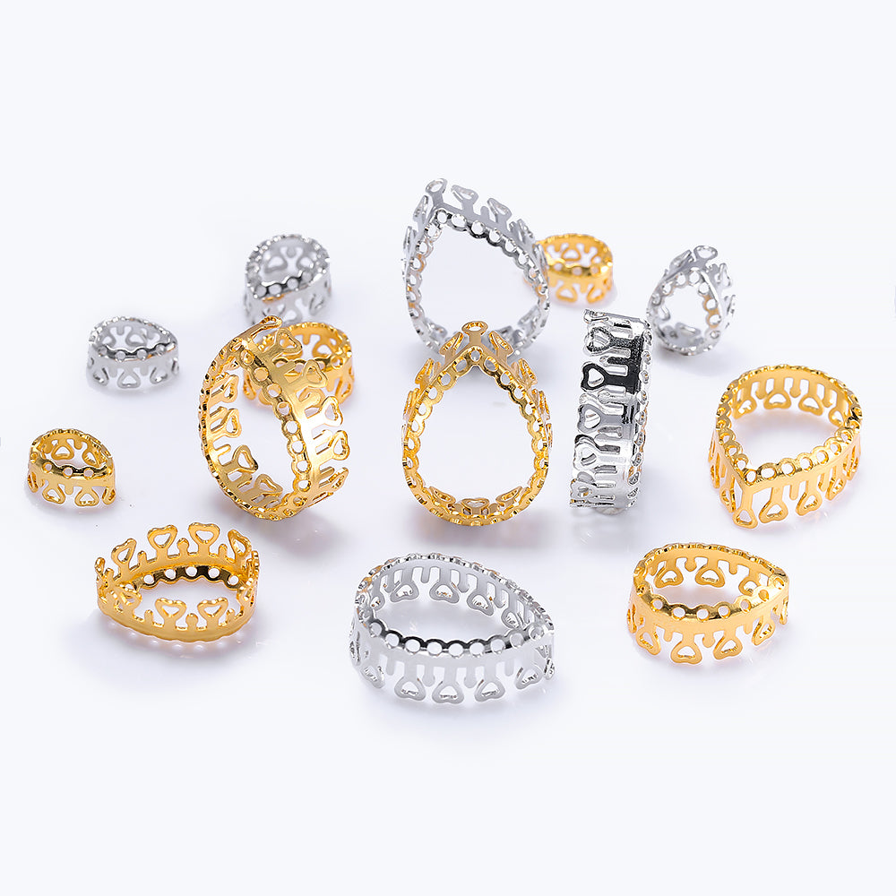 Drop Shape High-Quality Sew-on Nest Hollow Claw For Rhinestone Claw settings WholesaleRhinestone
