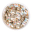 Cognac White Princess Square Shape Pointed Back Fancy Rhinestones
