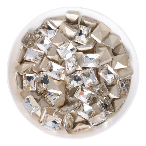 Crystal Rectangle Shape Glass Pointed Back Fancy Rhinestones WholesaleRhinestone Hauptbild