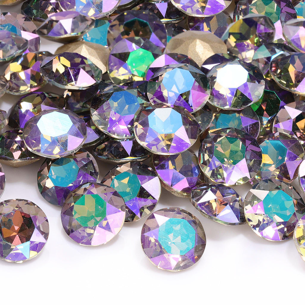 Ghost Light Gemstone Flower Shape High Quality Glass Pointed Back Fancy Rhinestones WholesaleRhinestone