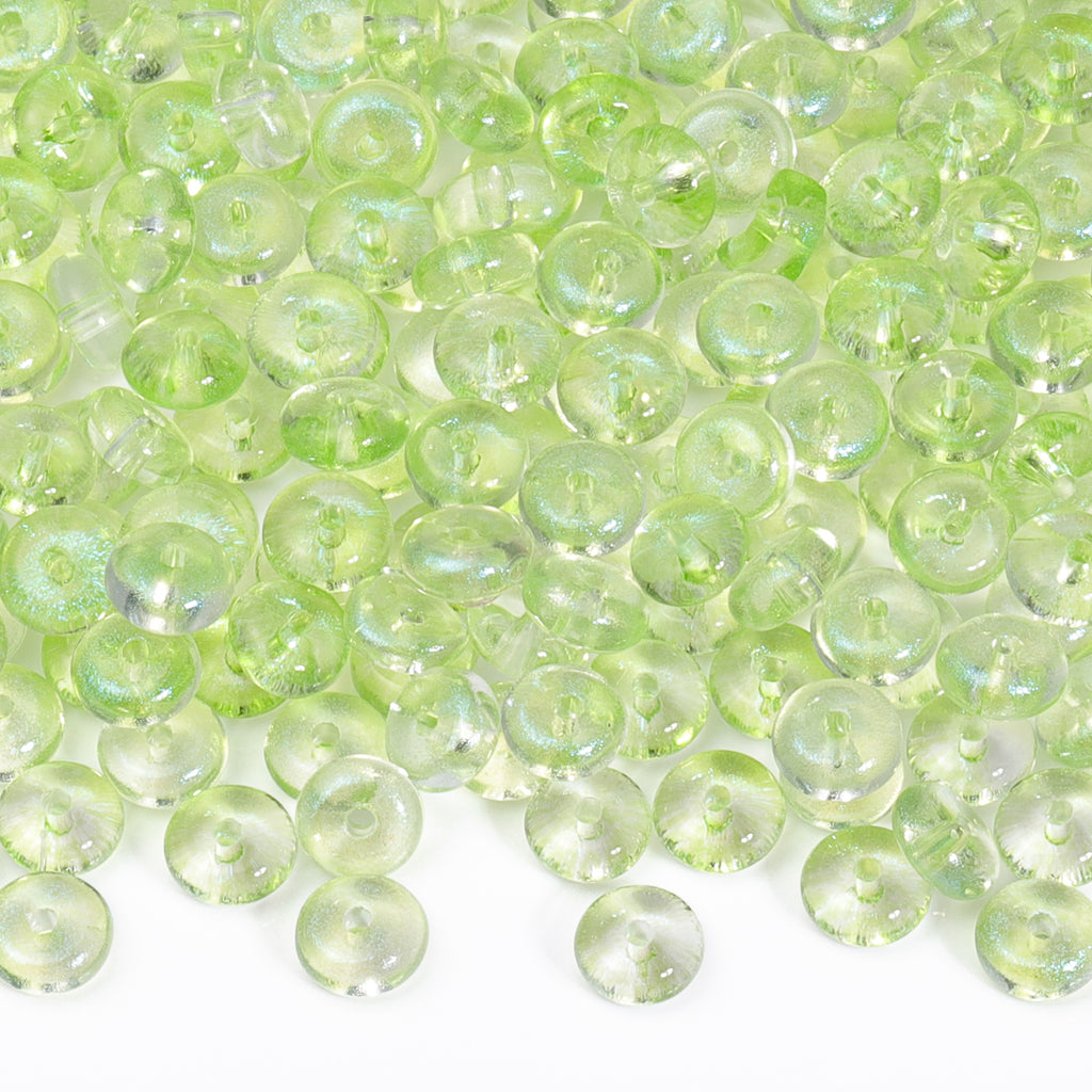 Various Colors Transparent Candy Series Lucky Buckle Shape Glass Seed Beads WholesaleRhinestone