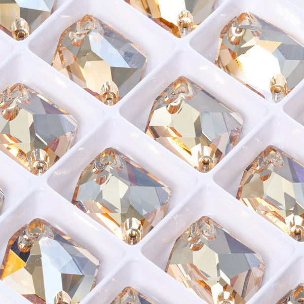Golden Shadow Cosmic Shape High Quality Glass Sew-on Rhinestones WholesaleRhinestone