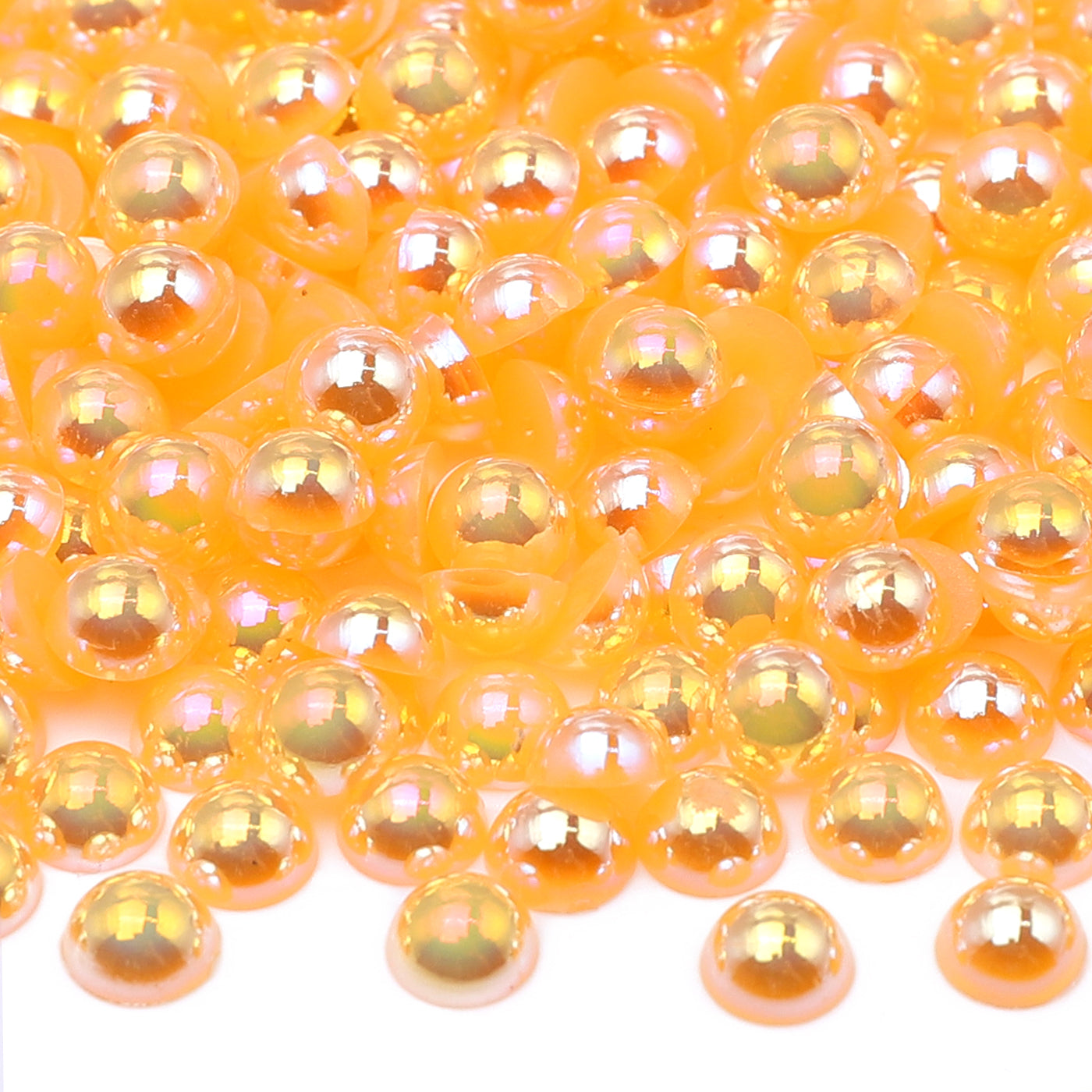 Orange amarillo AB resina AB Resin Flat Back Pearls MultiAds Imagen secundaria del producto