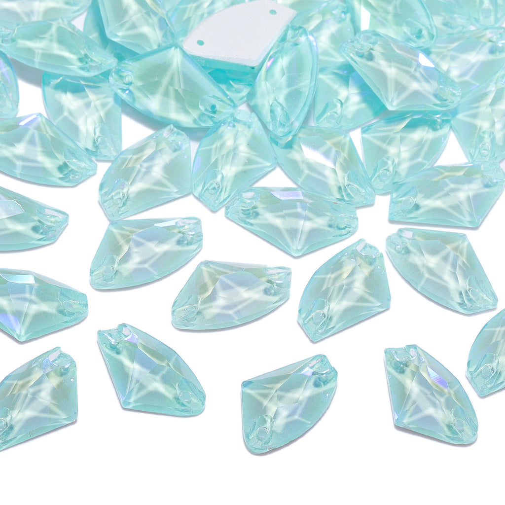 Electric Neon Light Azore Galactic Shape High Quality Glass Sew-on Rhinestones WholesaleRhinestone