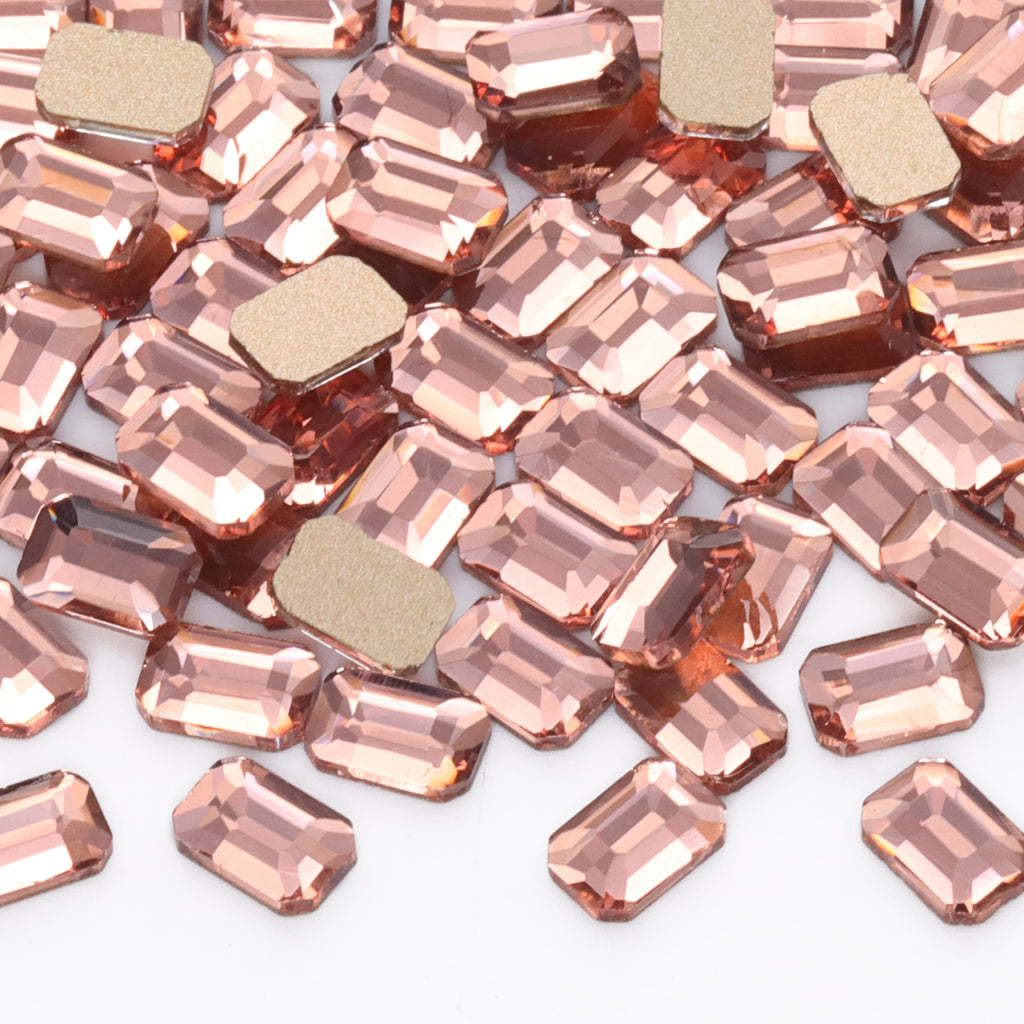 Octagon Shape Champagne Flat Back Fancy Rhinestones WholesaleRhinestone
