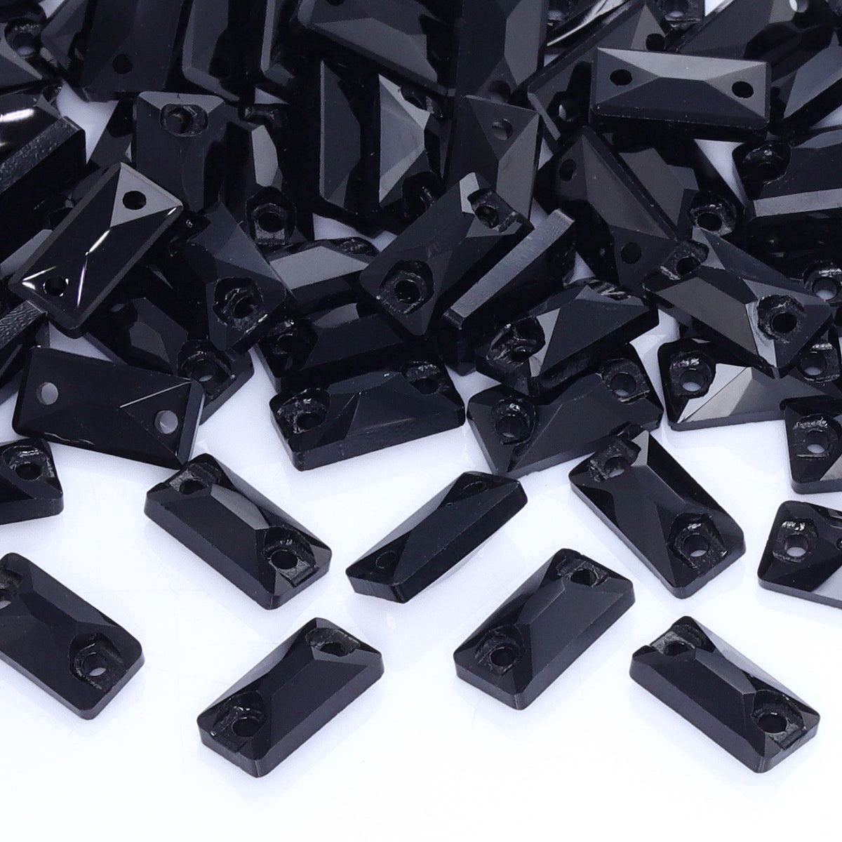 Jet Cosmic Baguette Shape High Quality Glass Sew-on Rhinestones WholesaleRhinestone Main image