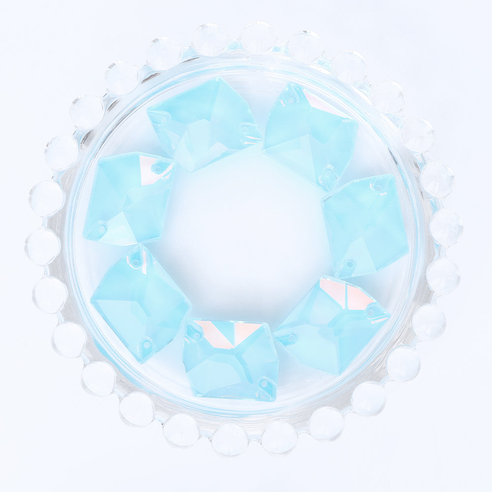 Aquamarine AM Cosmic Shape High Quality Glass Sew-on Rhinestones WholesaleRhinestone