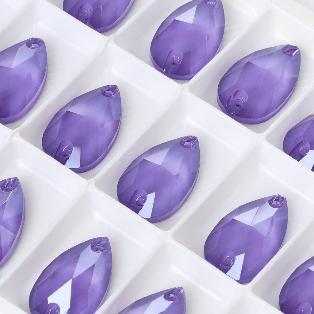 Mocha Tanzanite Drop Shape High Quality Glass Sew-on Rhinestones WholesaleRhinestone