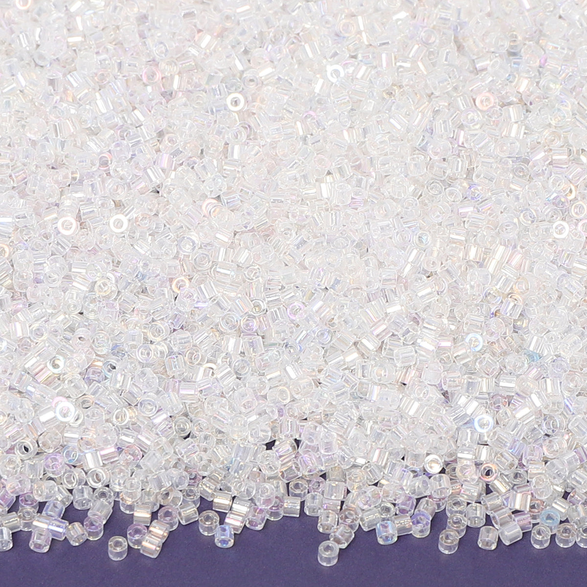 Transparent Rainbow Color Hight Quality Glass Cylinder Seed Beads 1.6 MM Size BS1004 WholesaleRhinestone メイン画像