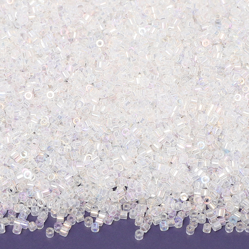 Transparent Rainbow Color Hight Quality Glass Cylinder Seed Beads 1.6 MM Size BS1004 WholesaleRhinestone