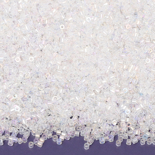 Transparent Rainbow Color Hight Quality Glass Cylinder Seed Beads 1.6 MM Size BS1004 WholesaleRhinestone