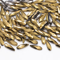 Raindrop Shape Aurum Flat Back Fancy Rhinestones WholesaleRhinestone