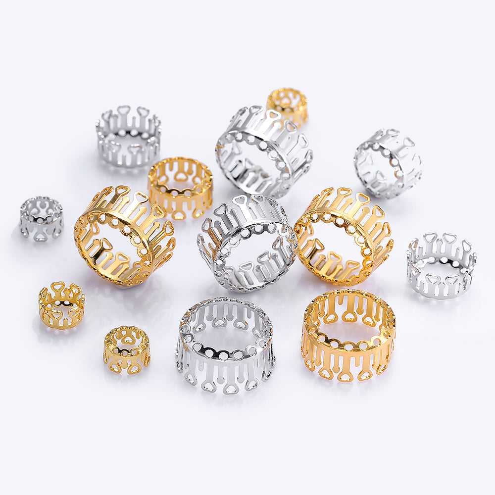 Round Shape High-Quality Sew-on Nest Hollow Claw For Rhinestone Claw settings WholesaleRhinestone メイン画像