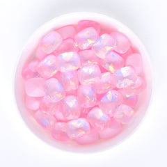 Light Pink AM Pillow Shape Glass Pointed Back Fancy Rhinestones WholesaleRhinestone