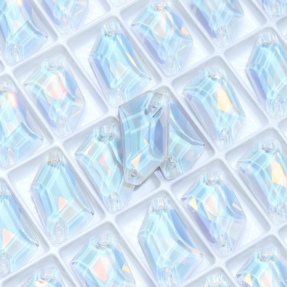Crystal AM De-Art Shape High Quality Glass Sew-on Rhinestones